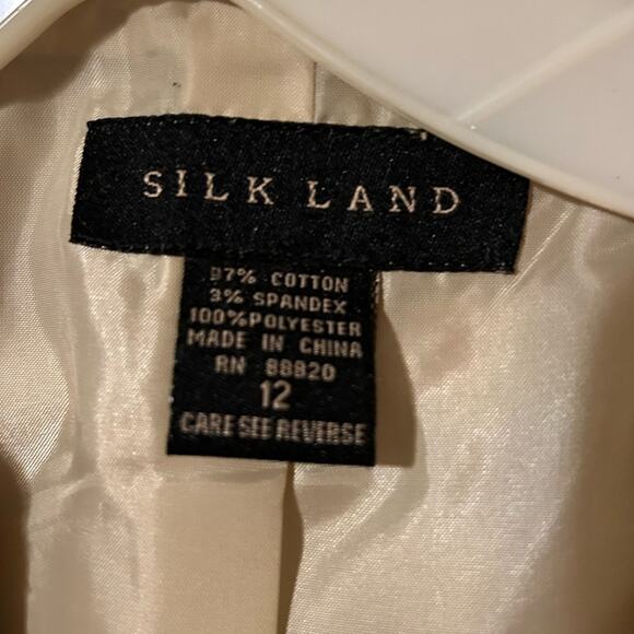 Vintage Cotton Lace Trim Floral Embroidered Blazer Jacket - Picture 2 of 4